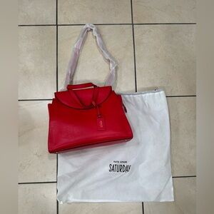 Kate spade New York Saturday a-line red leather tote nwot